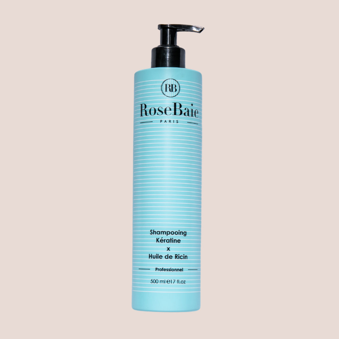 Shampooing Kératine X Huile de Ricin – croissance et hydratation (500 ml)