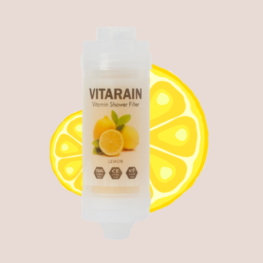 Filtre de douche Vitarain au citron – Protection anti-chlore pour une peau et des cheveux éclatants
