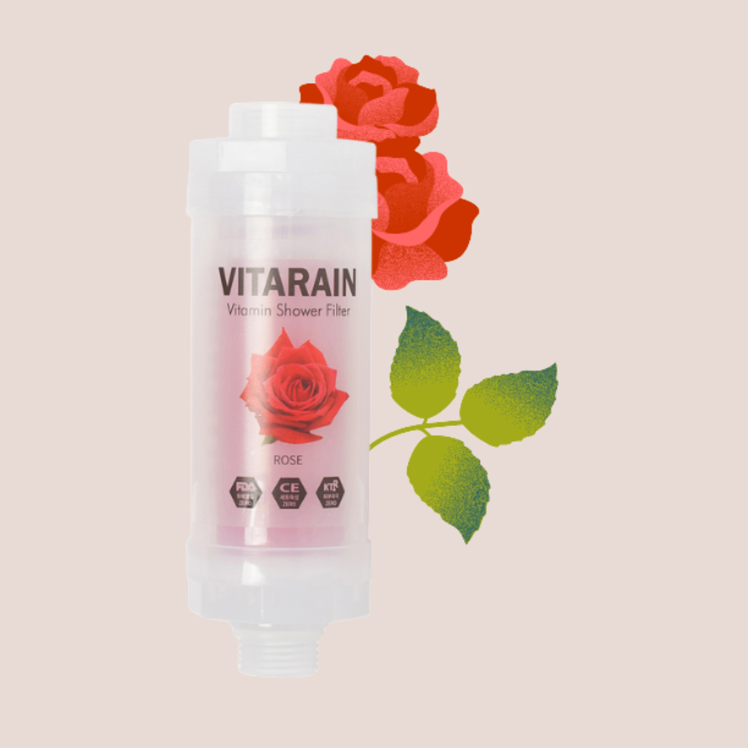 Filtre de douche Vitarain Fraise – Eau pure, peau protégée et cheveux éclatants